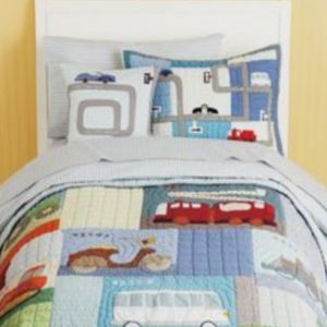 Land of Nod Transportation Quilt Bedding